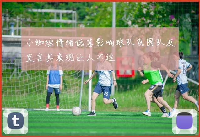 小蜘蛛情绪低落影响球队氛围队友直言其表现让人不适